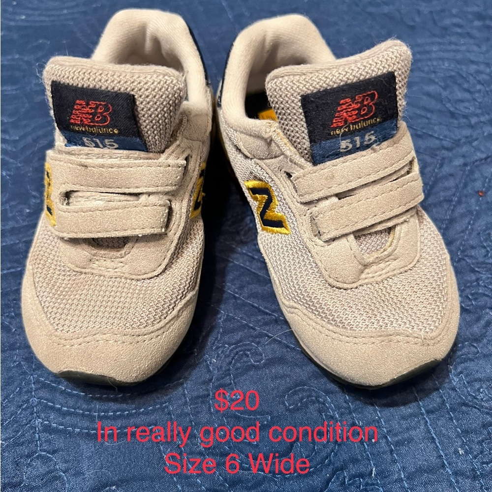Toddler size 6 Wide width